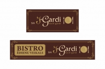 Bistro I-Gardi - logotipa dizaina izstrāde          